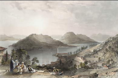 The Princes Islands from the Monastery of the Trinity, Prinkipo in the Middle Distance