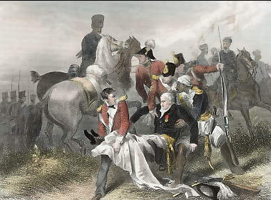 Major General Sir R. H. Sale Mortally Wounded at the Battle of Moodkee, Dec. 18, 1845