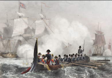 Napoléon Essuyant Le Feu D´une Frégate Anglaise