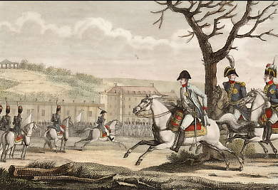 Napoléon Le Grand Passe En Revue Les Troupes Francaises Au Château De Schoenbrunn, Le 15 Novembre 18