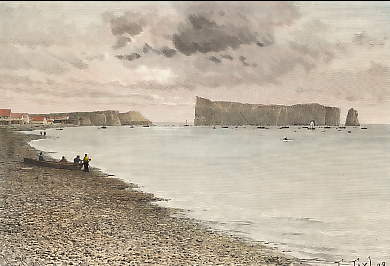 La Roche Percée et Le Village De Percé