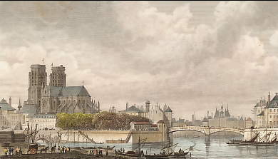 Notre-Dame et Le Pont De La Cité Ou Pont Rouge