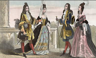 Costumes Vers La Fin Du Règne De Louis XIV (1710)