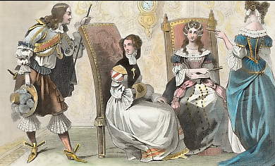 Costumes Au Commencement Du Règne De Louis XIV (1650)