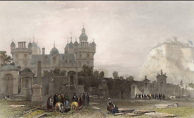 Heriot´s Hospital from the Grey Friars Church Yard, Edinburg