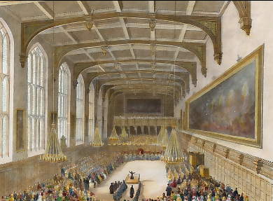 Christ´s Hospital, the Great Hall, Delivery of the Annual Orations