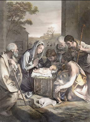 La Nativité De Notre Seigneur, Luke II, -16.