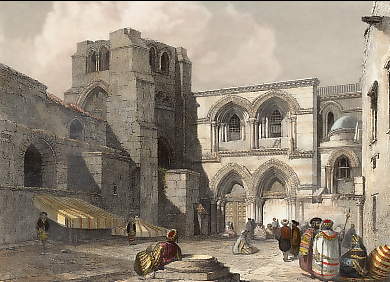 Jerusalem, Exterior View of the Church of the Holy Sepulchre