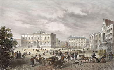 Leipzig, Der Augustus-Platz Mit Dem Museum