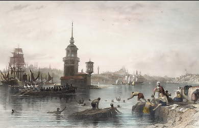 Kiz Koulasi, Leander´s, or the Maiden´s Tower, on the Bosphorus