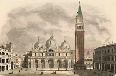 Église et Place Saint Marc, à Venise