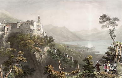 The Convent of La Madonna Del Sasso, Above Locarno, Canton Tessin