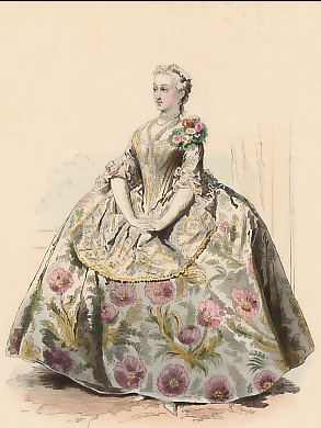 Marquise, Règne De Louis XV, d´après Lancret, 1740