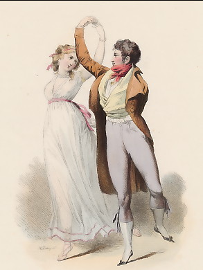 La Folie Du Jour, Directoire, d´après Boilly, 1798
