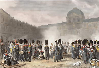 Bivouac De La Garde Nationale Dans La Cour Du Louvre, Nuit Du 22 Décembre 1830 
