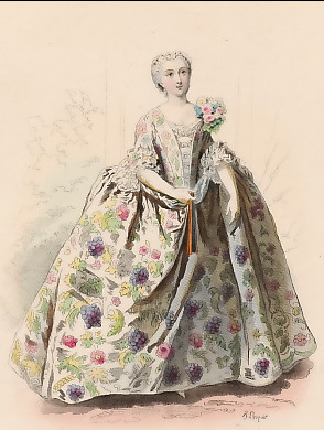 Mode De Paris, Règne De Louis XV, d´après Lancret, 1740