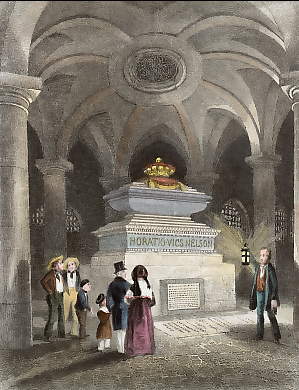 Nelson´s Tomb, Crypt of Saint Pauls 