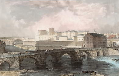 The Old Bridge, Mill, Prison, &c., Chester 