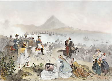 Entrevue Du Général Maison et D´Ibrahim Pacha à Navarin, Sept. 1828 