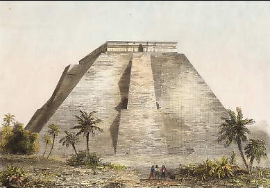 Façade De La Grande Pyramide, Uxmal 