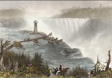 The Horse Shoe Fall, Niagara, with the Tower  