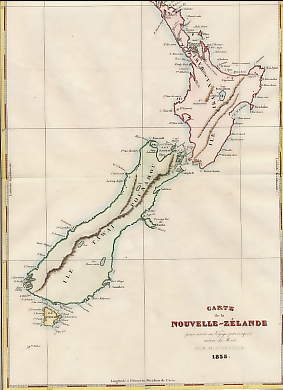 Carte De La Nouvelle-Zélande