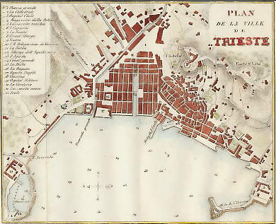 Plan De La Ville De Trieste 