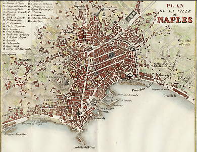 Plan De La Ville De Naples 
