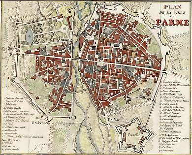 Plan De La Ville De Parme 