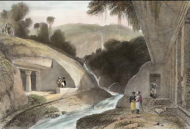 Vue Des Grottes Secondaires De Salsette 