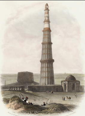 Le Cuttub-Minar à Delhi