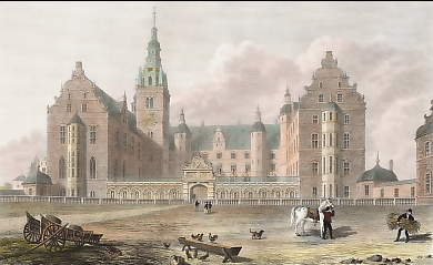 Palace of  Fredericksborg, Entrance Side 