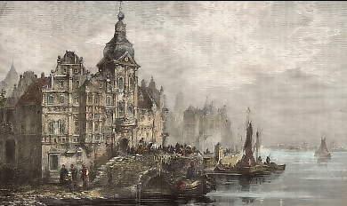 Le Petit Port Des Pêcheurs, à Amsterdam 