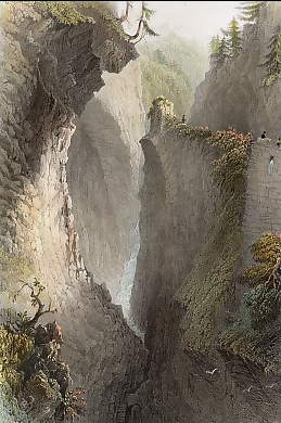The Gorge of the Rhine, Via Mala, Grisons