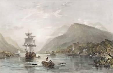 Loch Oich, with Invergarry Castle, Invernesshire