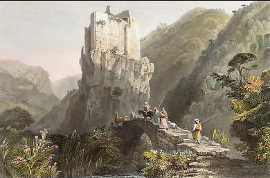 Gothic Castle in a Valley Near Batroun