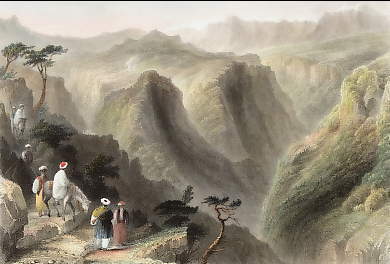 Scene in Mount Lebanon, Above the Valley of the Kadesha, or Holy Valley