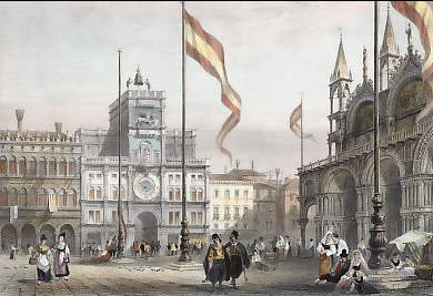 L´Horloge, Place St. Marc, Venise 