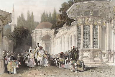 Procession of the Sultan, Street of the Tombs, Eyoub, Constantinople