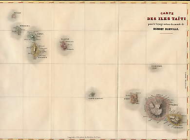 Carte Des Iles Taiti 