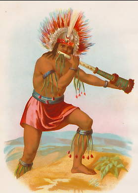 Chef De Tribu Indienne, Amérique Du Sud 