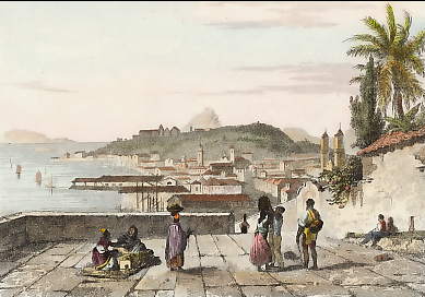 Vue De Rio Janeiro, Prise Devant L´Eglise De San Bento