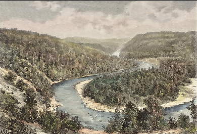 Paysage Canadien, Sainte Marguerite et Le Bassin Des Pierres 