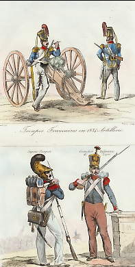 Troupes Françaises En 1834, Artillerie ; Troupes Françaises En 1834
