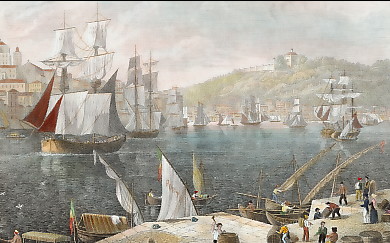 Oporto, Ansicht Vom Kay in Villa Nova