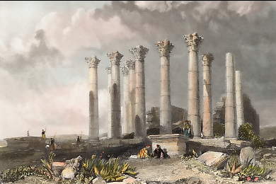 Ruins at Djerash, the Ancient Gergesha