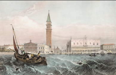 Venise, Vue Prise De La Mer