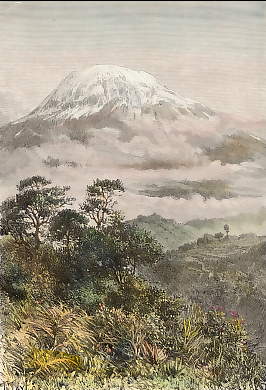 Le Kibo, Dôme Occidental Du Kilima Ndjaro, Vue Prise Du Tchaga 