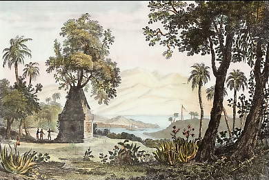 Port Louis Dans L´Île Ste. Marie, Vu Du Vieux Monument De La Prise De Possession 