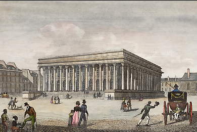 Vue Du Palais De La Bourse 